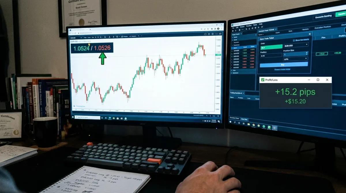 What is a pip in trading?