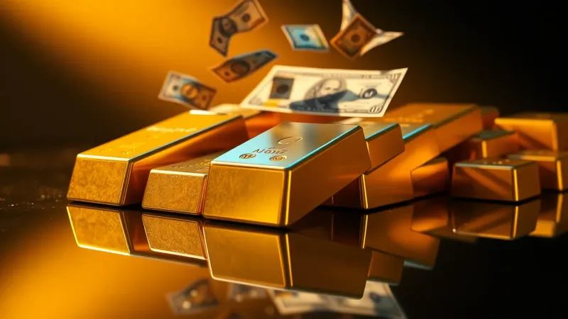 Gold down 2.73% against the stronger US dollar