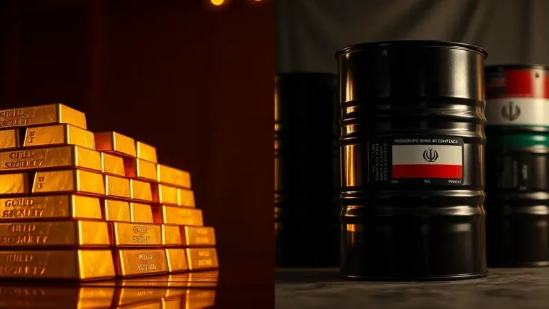 Oil prices fall and gold rises following the Iran-U.S. peace agreement